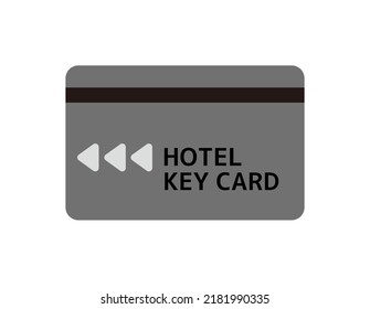 Hotel  key cards .　Vector illustration .