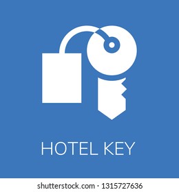  Hotel key icon. Editable  Hotel key icon for web or mobile.