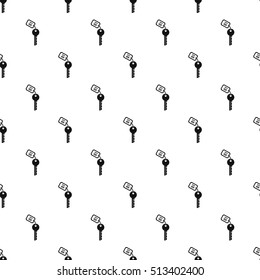 Hotel key pattern. Simple illustration of hotel key vector pattern for web