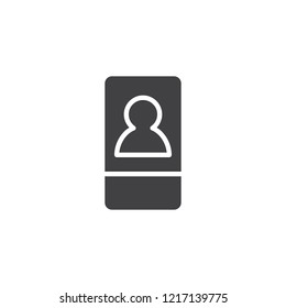 Hotel keycard vector icon. filled flat sign for mobile concept and web design. Plastic card key simple solid icon. Symbol, logo illustration. Pixel perfect vector graphics