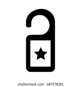 hotel label room icon