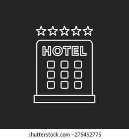 hotel line icon