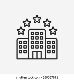 hotel line icon