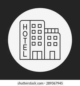 hotel line icon