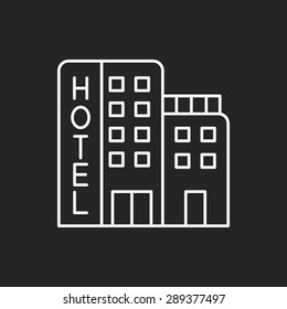 hotel line icon