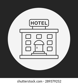 hotel line icon