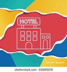 hotel line icon