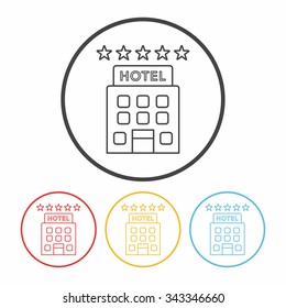 hotel line icon
