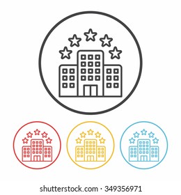 hotel line icon