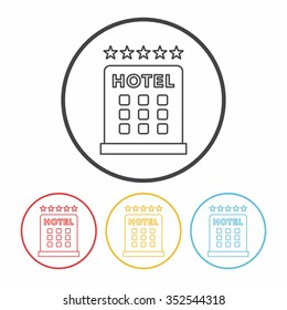 hotel line icon