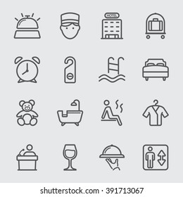 Hotel line icon