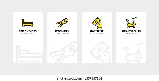 HOTEL LINE ICON SET