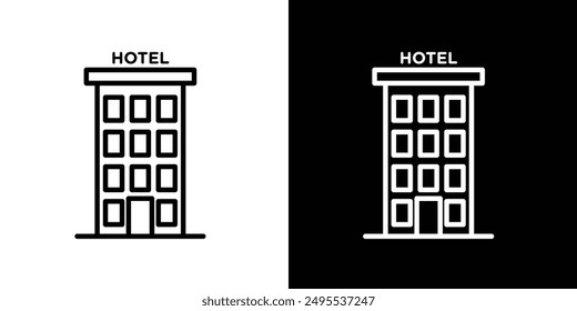 Hotel line icon vector illustration set.
