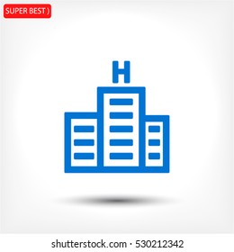 hotel. line vector icon