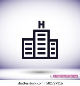 hotel. line vector icon