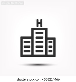 hotel. line vector icon