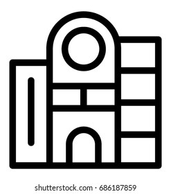 Hotel Line. Vector Icon