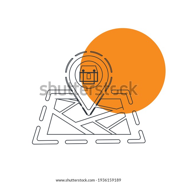 Hotel location icon. hotel map icon with\
vector illustration