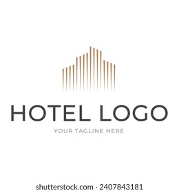 Hotel Logo. building logo icon vector template

