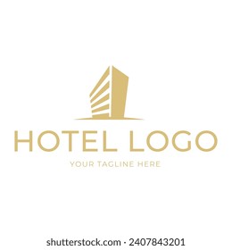 Hotel Logo. building logo icon vector template
