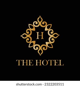 Das Logo des Hotels von h. das Hotel