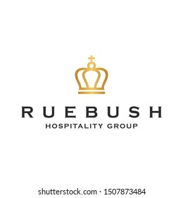 Hotel logo with iconic memorable and elegant icon