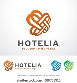 Hotel Logo Template Design Vector, Emblem, Design Concept, Creative Symbol, Icon