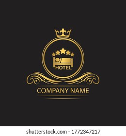 Hotel Logo Template Luxury Royal Vector Stock Vector (Royalty Free ...