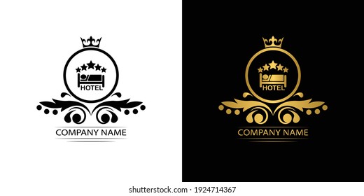 Hotel Logo Template Luxury Royal Vector Stock Vector (Royalty Free ...