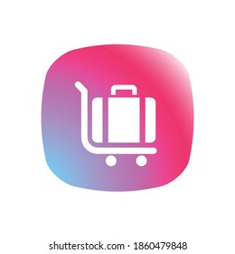 Equipaje del hotel: botón Icono de la aplicación