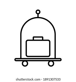 Hotel Luggage App Icon on white background