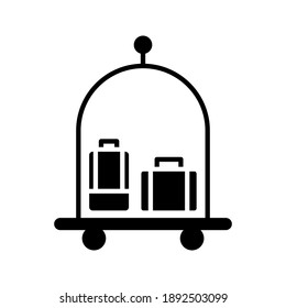 Hotel Luggage App Icon on white background