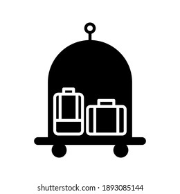 Hotel Luggage App Icon on white background