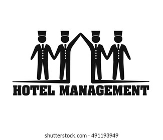 Hotel Management- Vector Illustration 