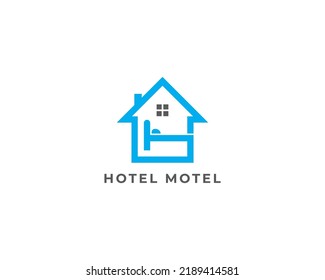 Hotel Motel Logo Concept Icon Sign Stock Vector (Royalty Free ...