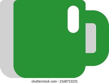 Hotel mug, illustration, vector on a white background.
