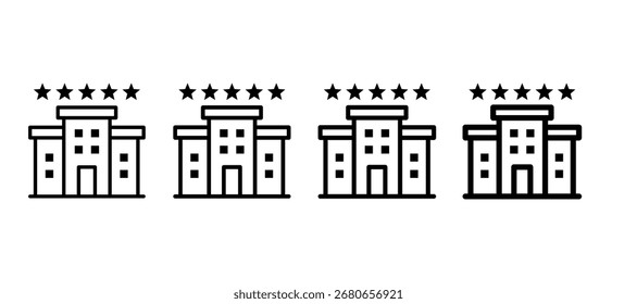 Hotel Multiple Line Icon Element