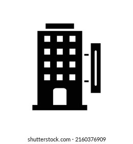 hotel new icon simple vector