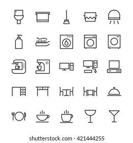 Hotel Outline Vector Icons 2