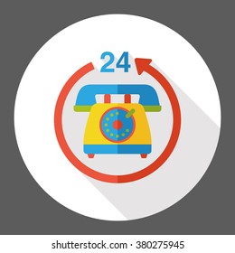 hotel phone flat icon