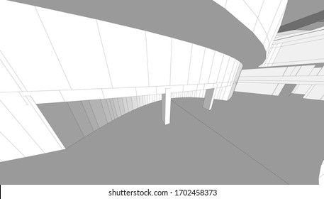 
Hotel project, composition, 3D visualization, design project.