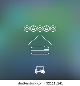 Hotel rating icon 