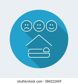 Hotel rating icon - Thin series