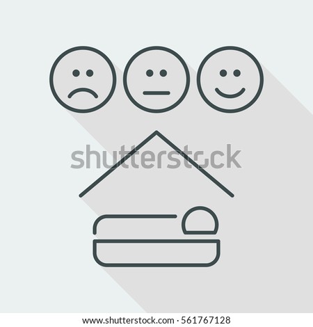 Hotel rating icon - Thin series
