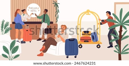 Similar – Image, Stock Photo hostel Hostel Hotel