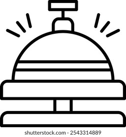 Icono detallado de la Ilustración vectorial de recepción del hotel