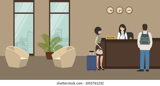 Hotel Receptionist Cartoon Images Stock Photos Vectors