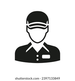 Hotel receptionist man avatar. Cleaner, service concept. Vector illustration