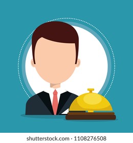 hotel receptionist working avatar