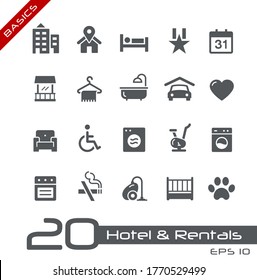 Hotel & Rentals Icons 1 of 2 // Basics